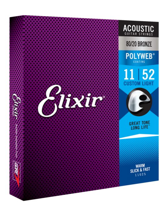 Elixir Polyweb Bronze 11-52 struny do gitary akustycznej