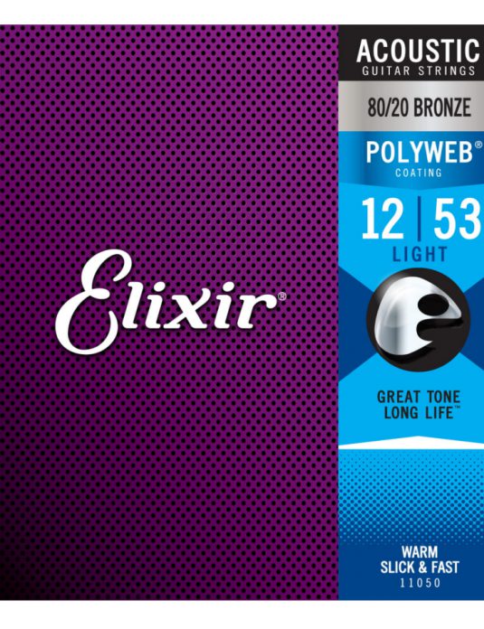 Elixir Polyweb Bronze 12-53 struny do gitary akustycznej