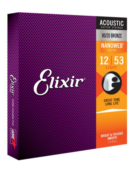 Elixir Nanoweb Bronze 12-53 struny do gitary akustycznej