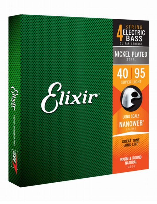 Elixir Nanoweb 40-95 struny do gitary basowej