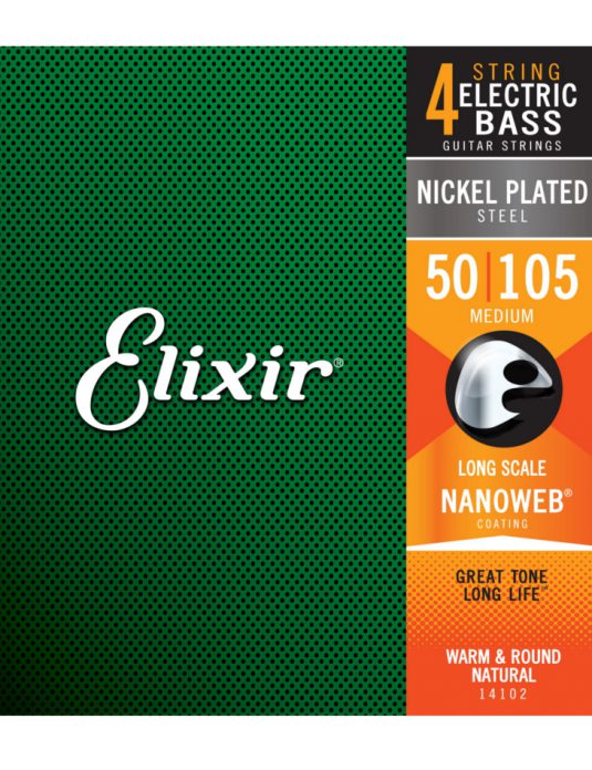 Elixir Nanoweb 50-105 struny do gitary basowej
