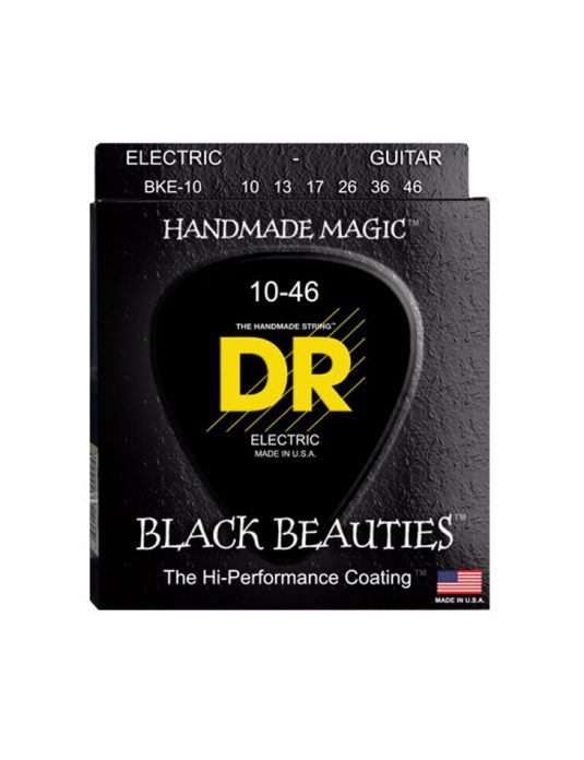 DR BKE 10-46 BLACK BEAUTIES struny do gitary elektrycznej (CZARNE)