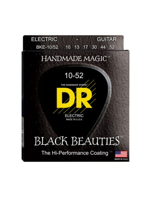 DR BKE 10-52 BLACK BEAUTIES struny do gitary elektrycznej (CZARNE)